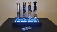 star wars 4 Lightsaber vertical Display stand with LED lights black cover