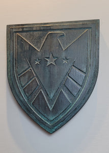 aged finish Agents of SHIELD "REAL SHIELD" inspired plaque Strategic Homeland Intervention Enforcement Logistics Division