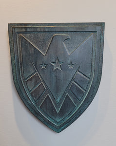 aged finish Agents of SHIELD "REAL SHIELD" inspired plaque Strategic Homeland Intervention Enforcement Logistics Division