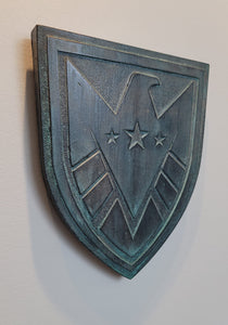 aged finish Agents of SHIELD "REAL SHIELD" inspired plaque Strategic Homeland Intervention Enforcement Logistics Division