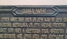 Star Wars Living Waters Mythosaur dedication plaque with aged finish mandalorian
