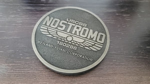 Mini Nostromo Weyland-Yutani corporation Alien Logo plaque