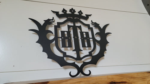 larger version Tower of Terror Hotel metal sign 15 inch wide