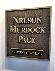 Daredevil Nelson Murdock and Page sign replica