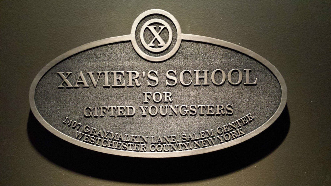 X-Men's xavier's school for gifted youngsters replica sign