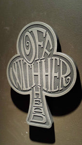 Alice in Wonderland themed wall plaque - off with her head