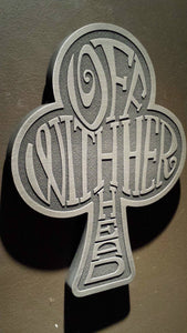 Alice in Wonderland themed wall plaque - off with her head