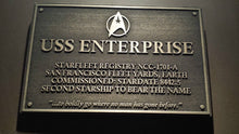 Star Trek USS Enterprise Dedication plaque replica