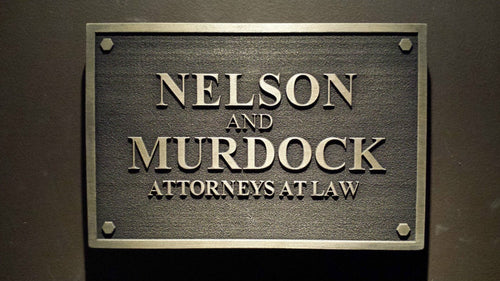 Marvels Daredevil Nelson and Murdock sign replica