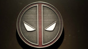 Marvels Deadpool comic inspired plaque