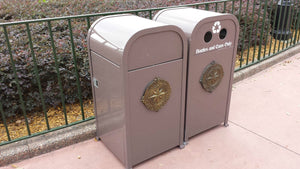 Disney world epcot world showcase trashcan Medallion prop