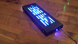 Star Wars Lightsaber Display stand with LED lights textured black finish single saber