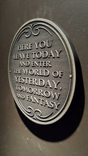 Disneyworld entranceway plaque